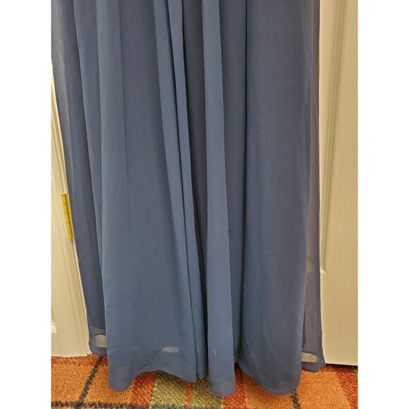 Lulu's Gown Maxi Floor Length Dress Holiday Formal Prom Wedding Bridesmaid Party - Picture 15 of 16